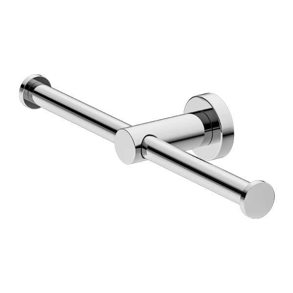 Mecca Double Toilet Roll Holder (Chrome)