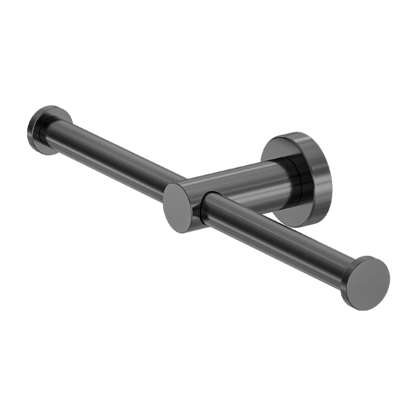 Mecca Double Toilet Roll Holder (Gun Metal)