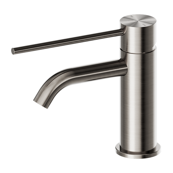 Mecca Basin Mixer (Brushed Nickel) with extended Care lever