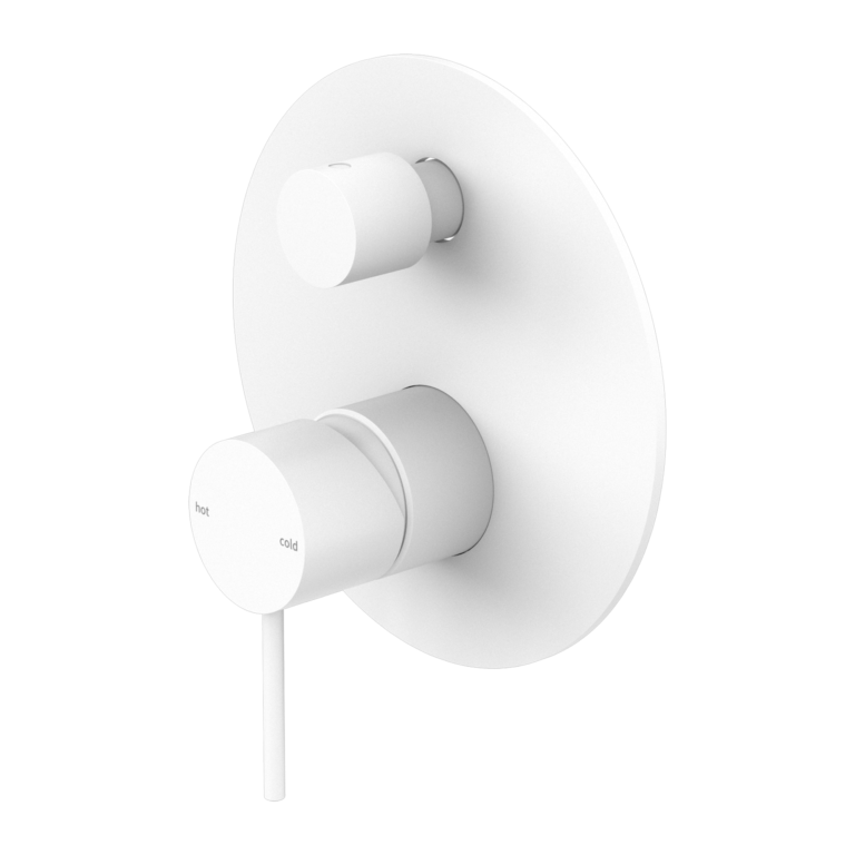 Mecca Shower Mixer with Divertor (Matte White)