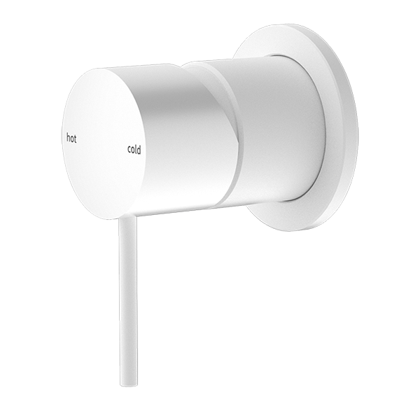 Mecca Shower Mixer 60mm Plate (Matte White)