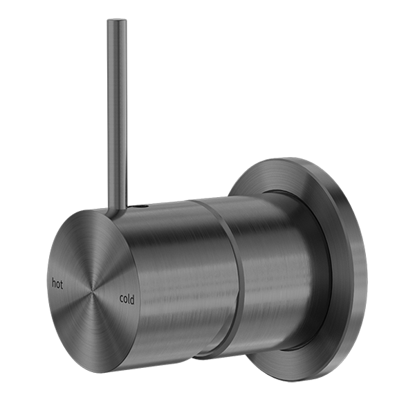 Mecca Shower Mixer Handle Up 60mm Plate (Gun Metal)