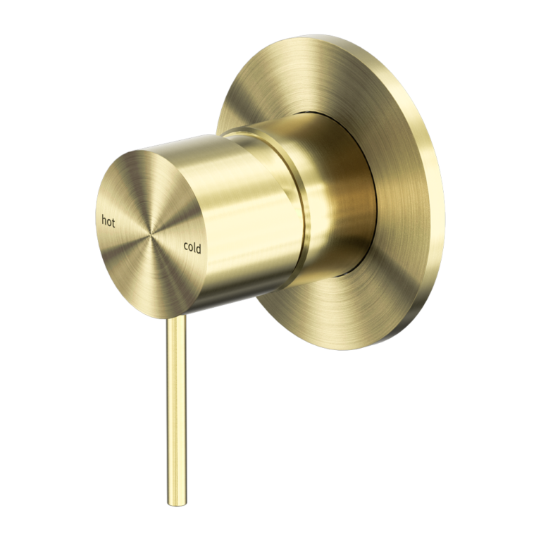 Mecca Shower Mixer 80mm Plate (Brushed Gold)