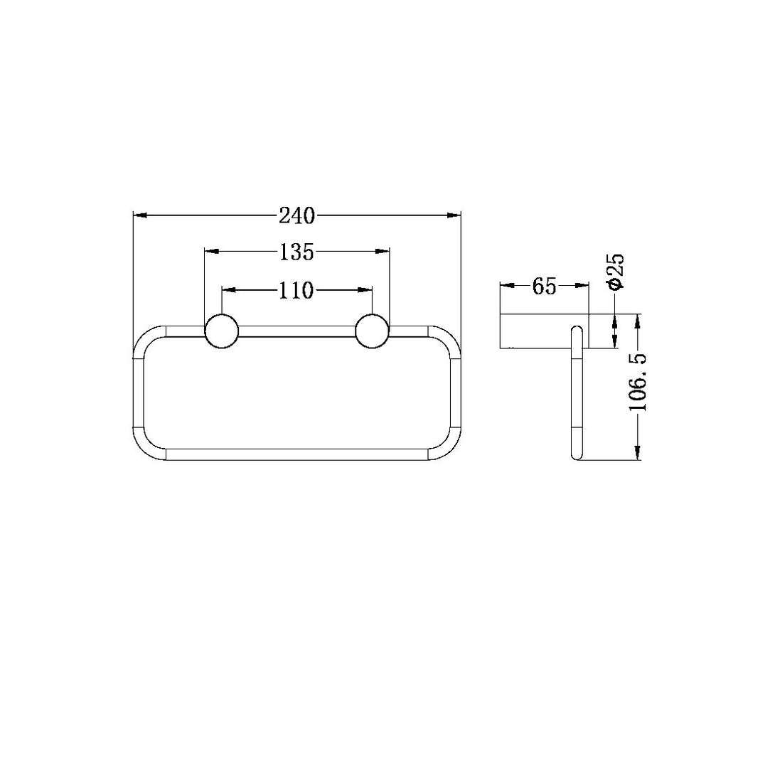 Specification line drawing