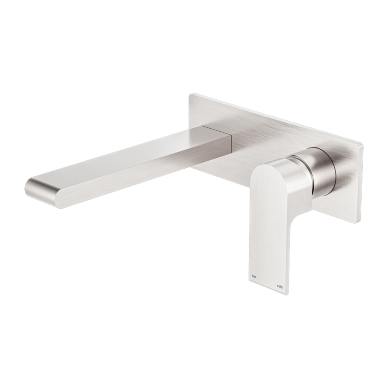 Bianca Wall Basin/Bath Mixer 230mm Spout (Brushed Nickel)