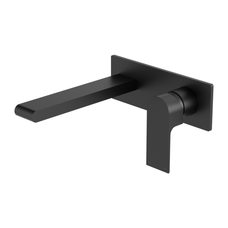 Bianca Wall Basin/Bath Mixer 230mm Spout (Matte Black)