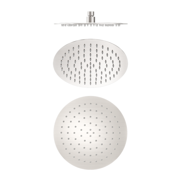 Nero 250mm Round Shower Rose (Brushed Nickel)