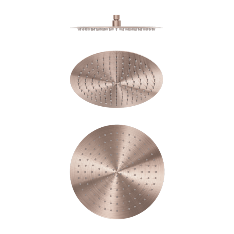 Zen SS316L 300mm Round Shower Head (Brushed Bronze)