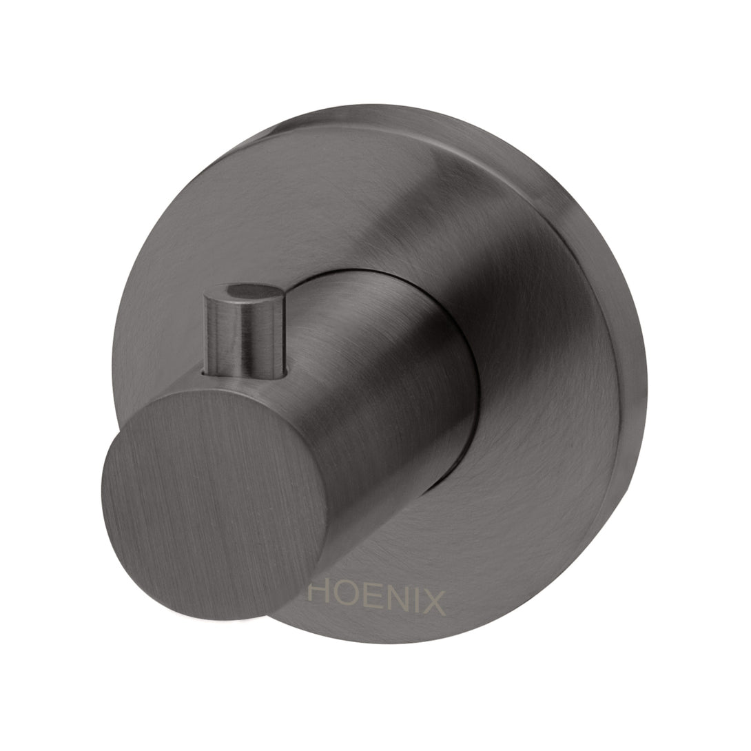 Radii Robe Hook (Round) (Brushed Carbon)