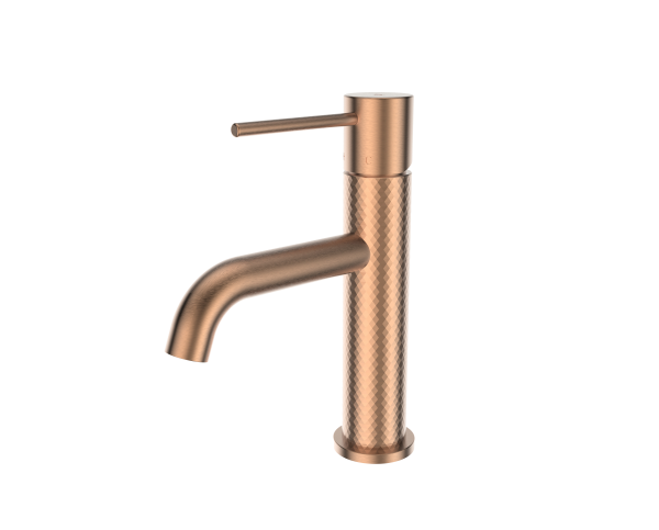 Tesora Basin Mixer in Brushed Copper