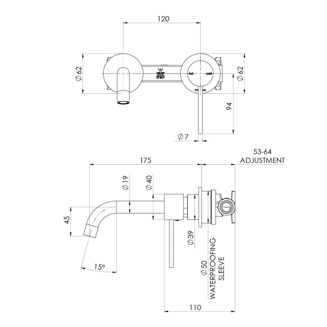 Specification Line Drawing