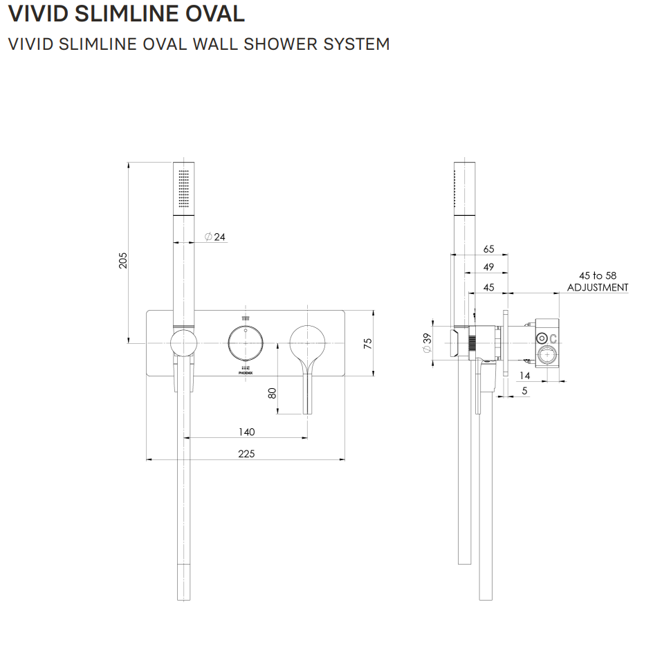 Specification Line Drawing