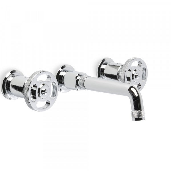 Industrica Wall Set with 180mm Spout (Cross Handles)