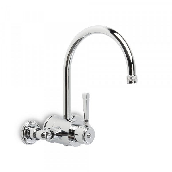 Industrica Exposed Wall Set with Mixer and Swivel Spout (Chrome)