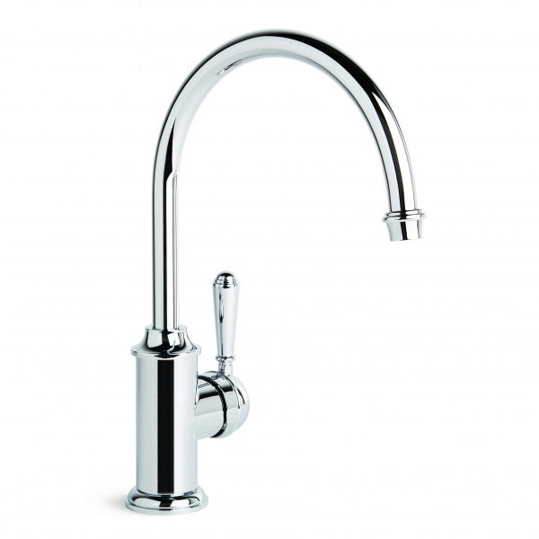 Neu England Kitchen Mixer with Single Lever and Swivel Spout (Chrome)