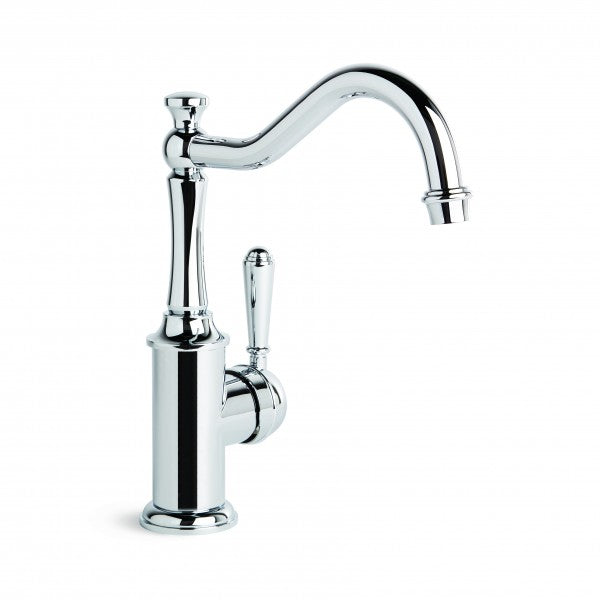 Neu England Kitchen Mixer with Single Lever and Traditional Swivel Spout (Chrome)