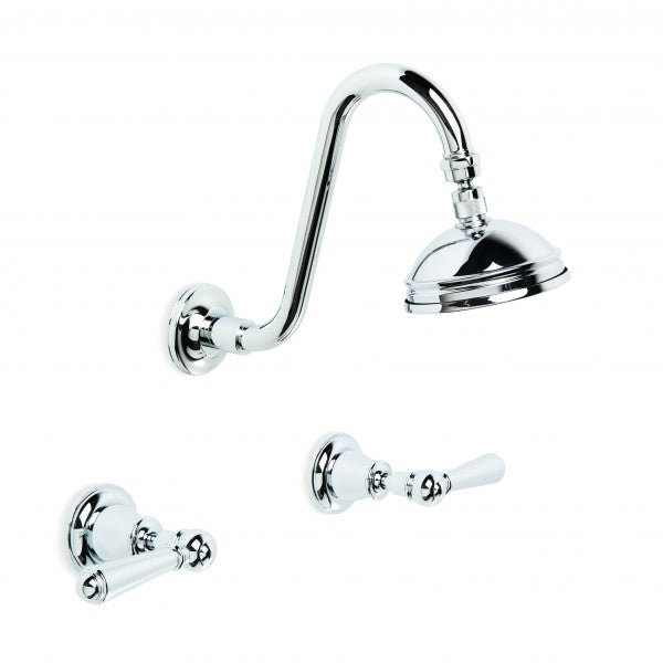 Neu England Shower Set with 100mm Ball Joint Rose (Lever) (Chrome)