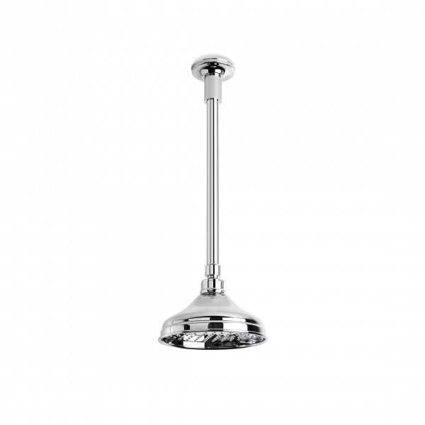England 150mm Shower Rose with 300mm Ceiling Dropper (Chrome)