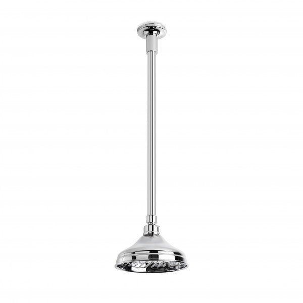 England 150mm Shower Rose with 450mm Ceiling Dropper (Chrome)