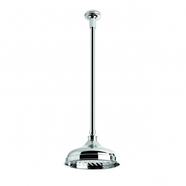 Neu England 200mm Shower Rose with 450mm Ceiling Dropper (Chrome)