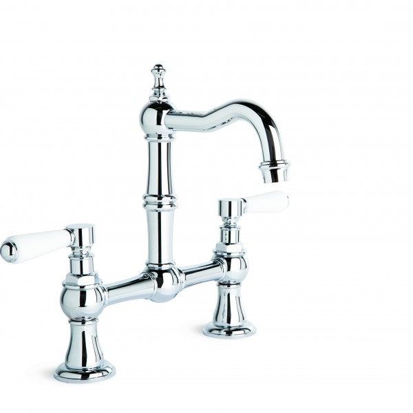 Winslow Exposed Basin Set with Traditional Swivel Spout (Lever) (Chrome)