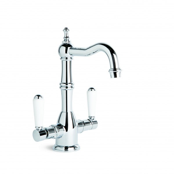 Winslow Basin Mixer Double Lever with Traditional Swivel Spout (Chrome)
