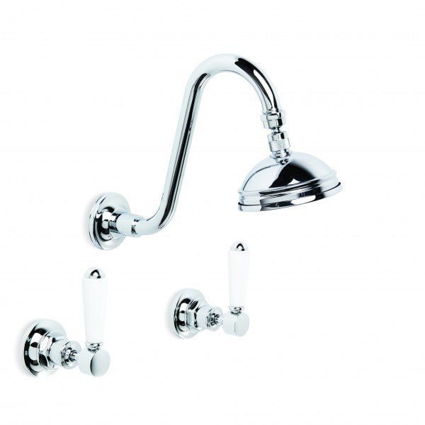 Winslow Shower Set with 100mm Ball Joint Rose (Lever) (Chrome)