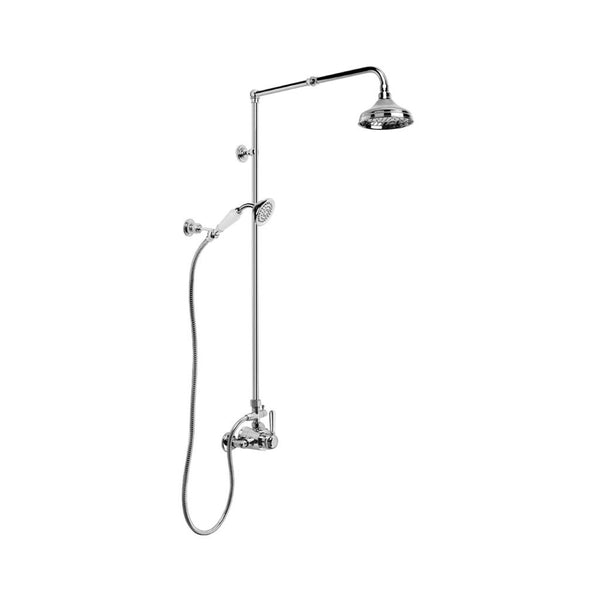 Winslow Mixer Shower exposed with 150mm Rose, Handshower and Diverter (Lever) (Chrome)