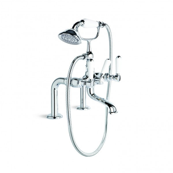 Winslow Bath Mixer with Handshower, Hob Mount (Lever) (Chrome)