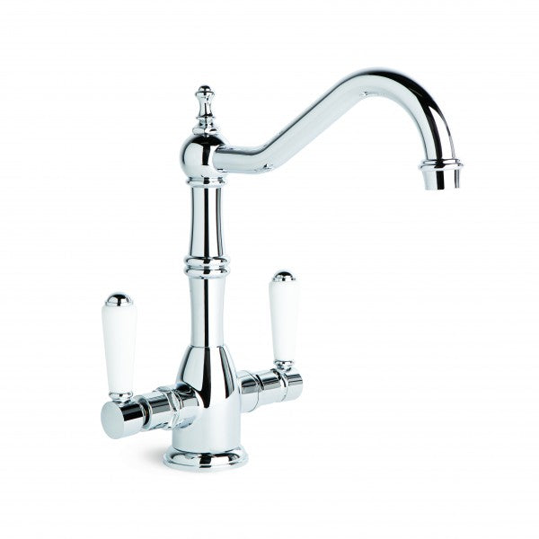Winslow Kitchen Mixer with Traditional Swivel Spout (Lever) (Chrome)