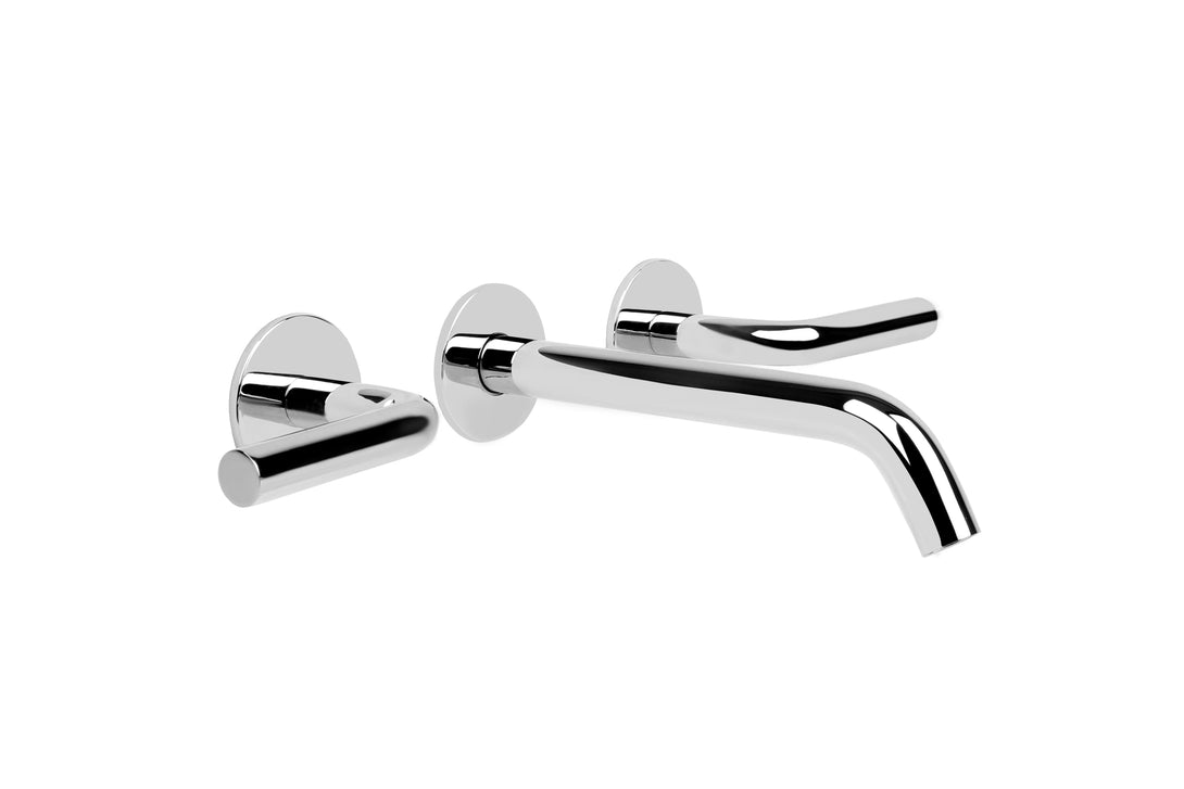 Nanobar Wall Basin Set 185mm with Installation Kit (Chrome)