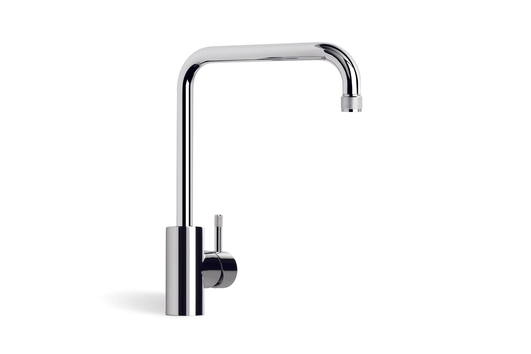 Yokato Kitchen Mixer Single Knurled Lever with Square swivel Spout (Chrome)