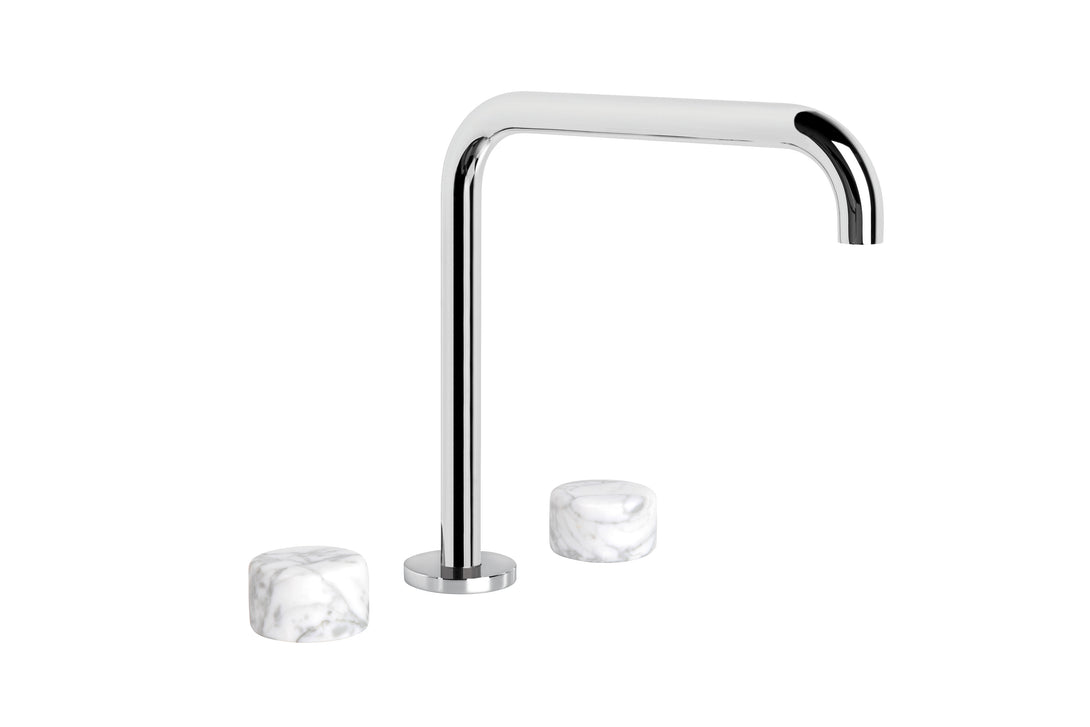 Halo Marble Kitchen Set with Square Spout (Chrome)