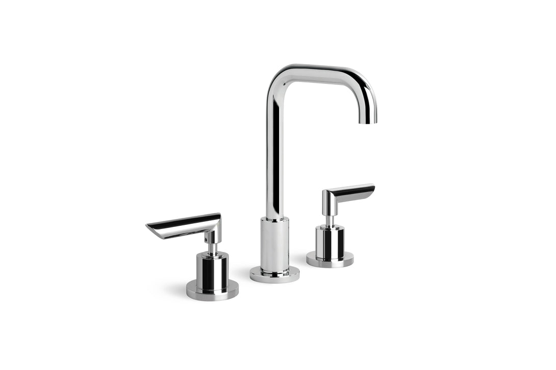 City Plus Basin Set with Square Swivel Spout and B Lever Taps (Chrome)