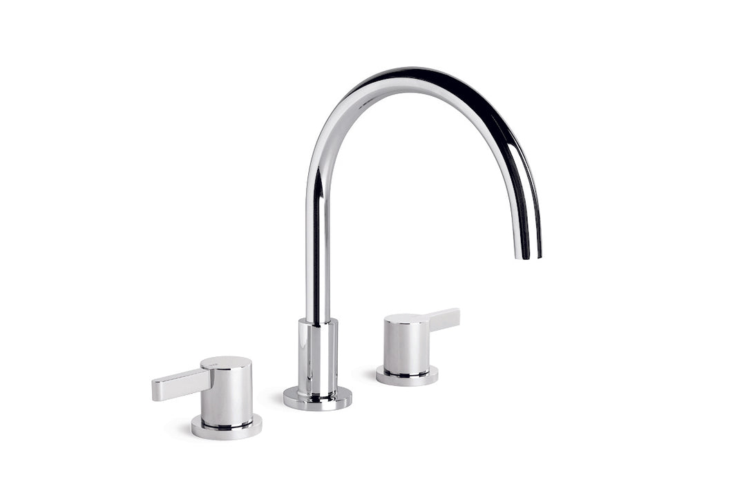 City Que Lever Bath Set with Swivel Spout (Chrome)