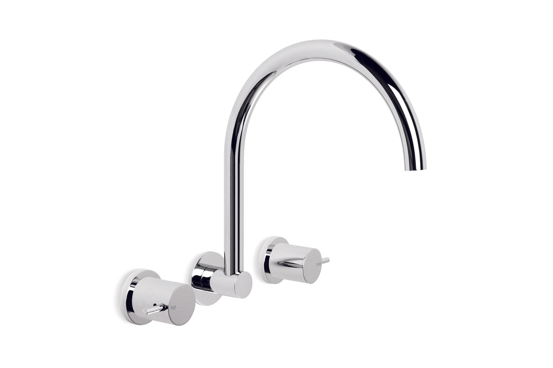 City Stik Wall Set with Swivel Spout (Chrome)