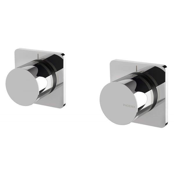 Toi Wall Top Assemblies Extended 15mm (Chrome)