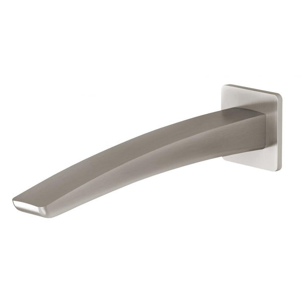 Rush Wall Bath Outlet 230mm (Brushed Nickel)