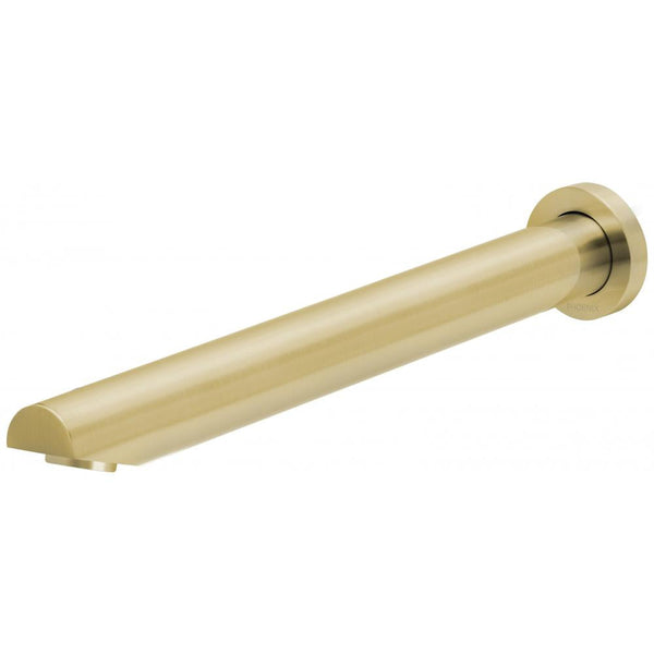 Vivid Wall Bath Outlet Angled 32 x 300mm (Brushed Gold)