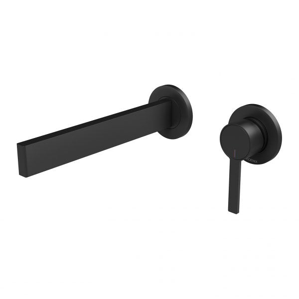 Lexi MKII Wall Basin Set with 200mm Outlet (Matte Black)
