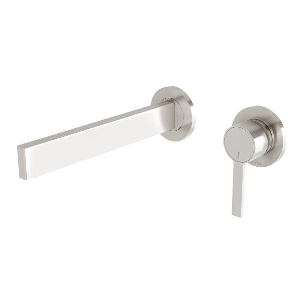 Lexi MKII Wall Basin Set with 200mm Outlet (Brushed Nickel)