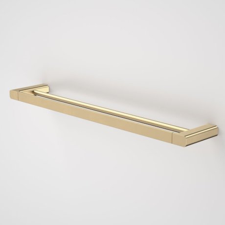 Caroma | Luna Double Towel Rail 630mm in Brushed Brass