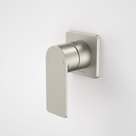 Caroma | Urbane II Bath/Shower Wall Mixer with Square Plate in Brushed Nickel