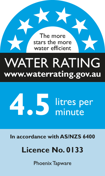 WELS rating 6 Star (Basin Configuration ONLY)