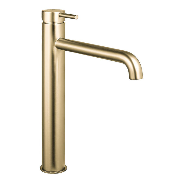 Grace Tall Basin Mixer in Brushed Gold