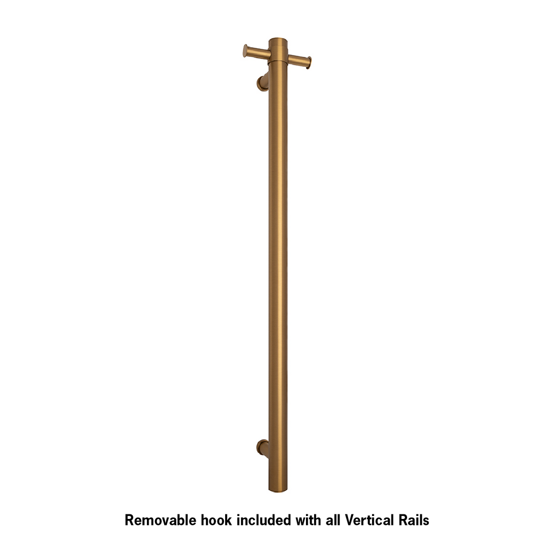 Thermogroup Vertical Heated Towel Bar (Brushed Gold)
