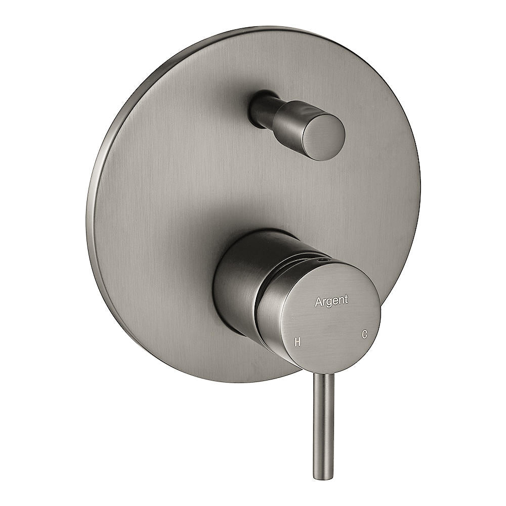 Grace Shower/Wall Diverter Mixer in Brushed Nickel