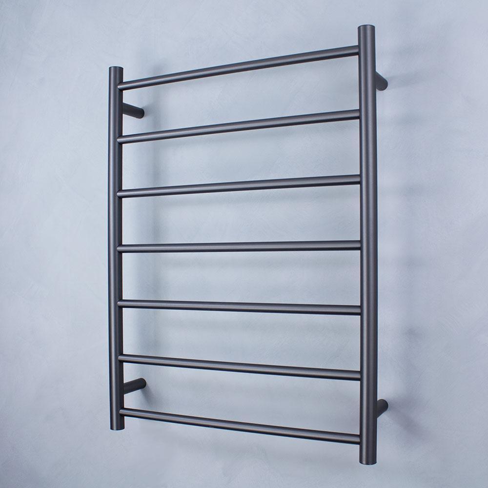 Radiant Heated Towel Rail Round 600x800 (Gun Metal)