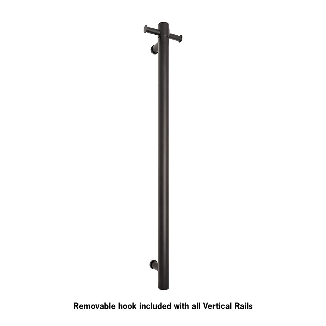 Thermogroup Vertical Heated Towel Bar (Matte Black)