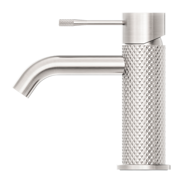 Opal Basin Mixer (Brushed Nickel) with Knurled body